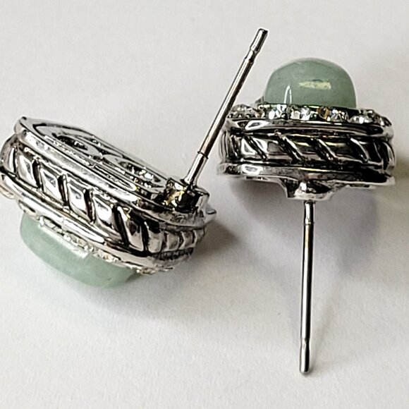 Mini Jade Green Earrings - Picture 9 of 14